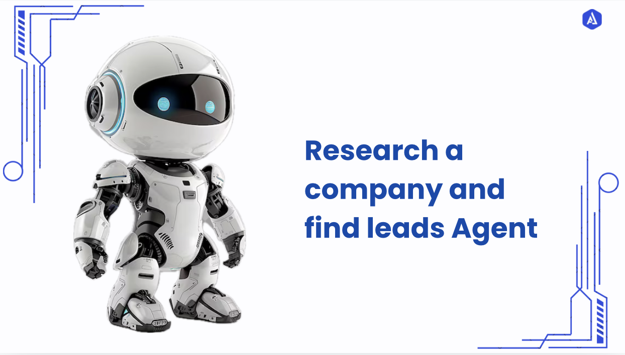 Research a company and find leads Agent